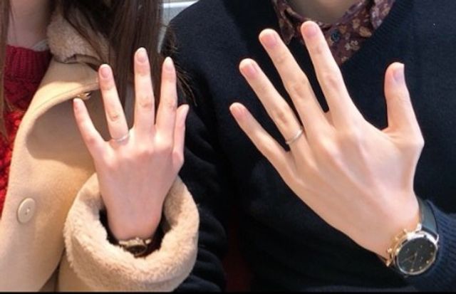 受け取り時に店員に写真を撮ってもらいました。