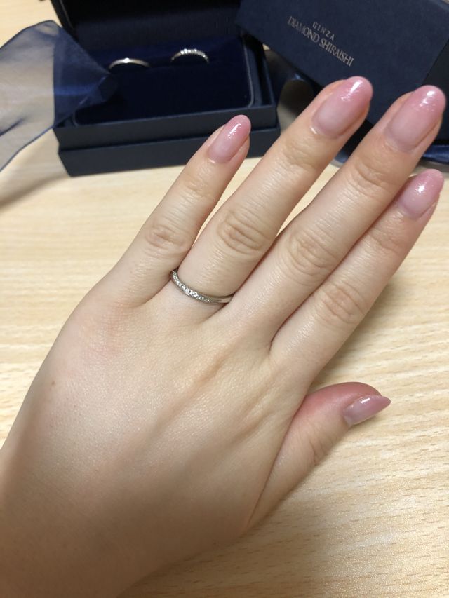 ブーケのペアリングをマリッジリングとして購入しました