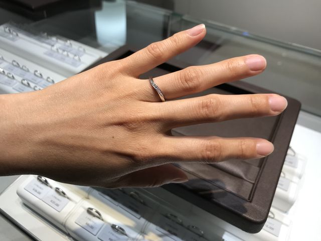 試着時の写真です。