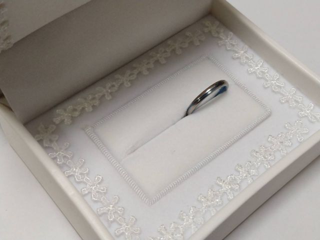 セットでつけてくださったリングケースと共に