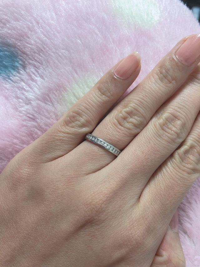 レールどめのエタニティリング。