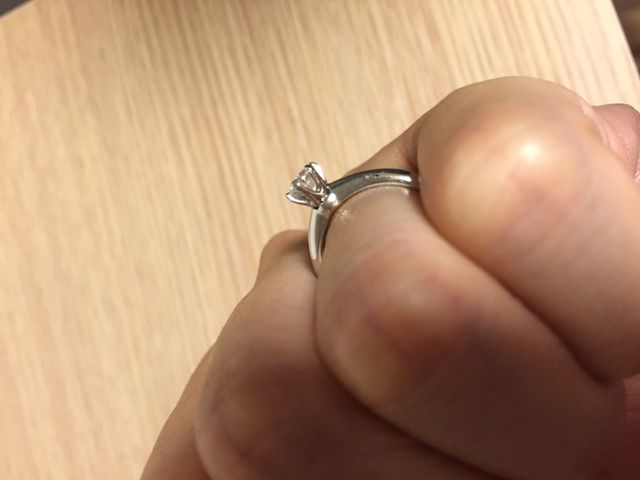 ティファニーセッティング横から