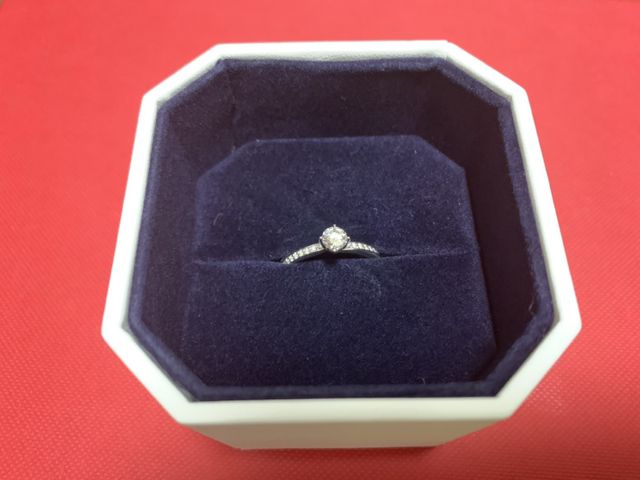 購入した指輪の写真です