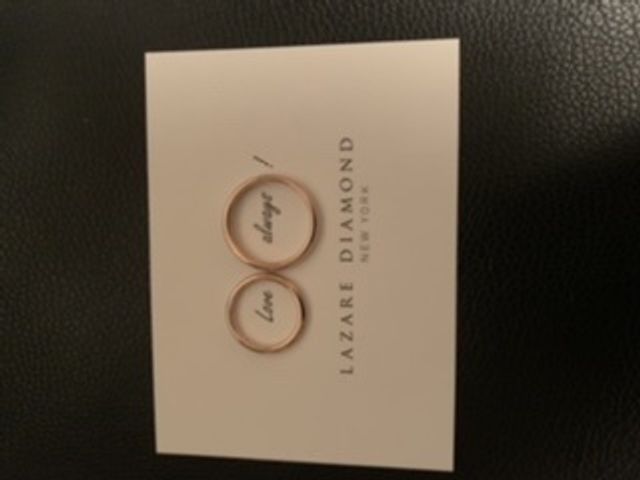 指輪が♾の形になる台紙をいただきました