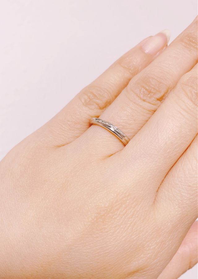 着けた時の写真です