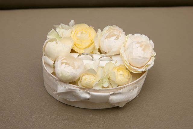 指輪購入時についてきたリングピローは挙式当日も使いました