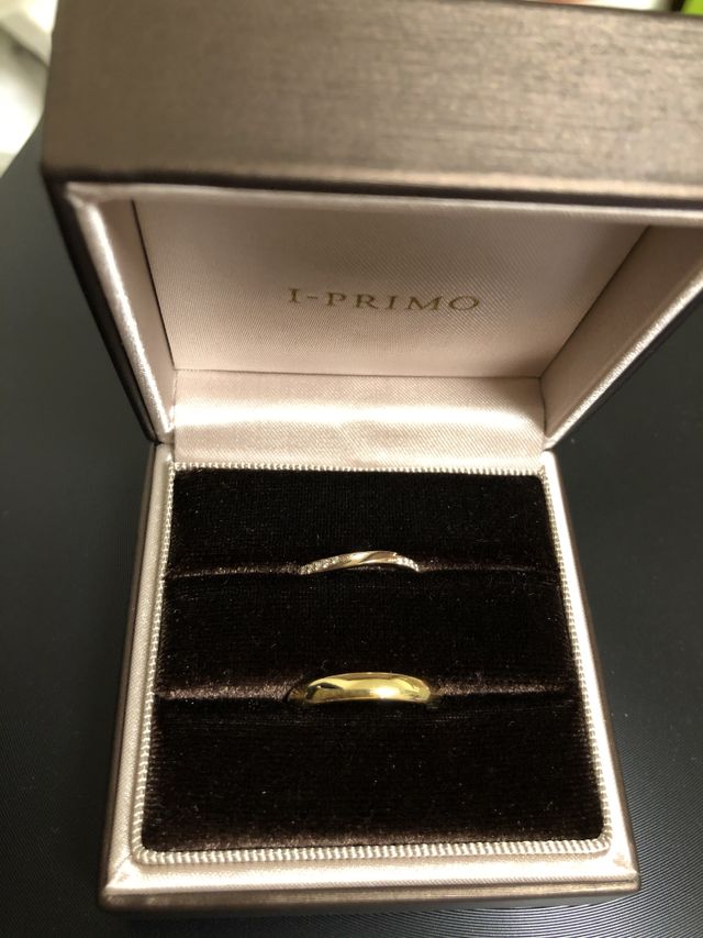 彼はゴールド、私はピンクゴールドを選びました！