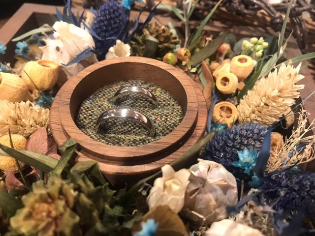 プラチナで作成しました。
直径が4mm、3mmのリングです。