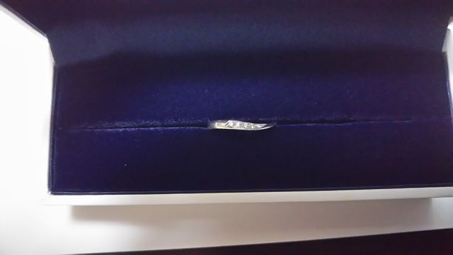 プラチナ999/ダイヤ 5pcsの指輪です