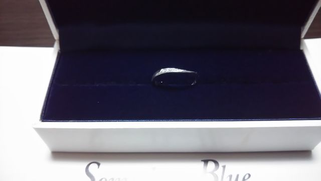 プラチナ999/ダイヤ 5pcsの指輪です