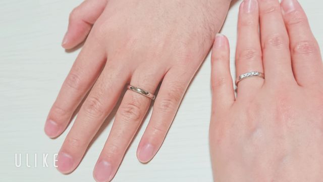 3㎜の少し幅広なので男性用のプラチナプレーンは素敵です！