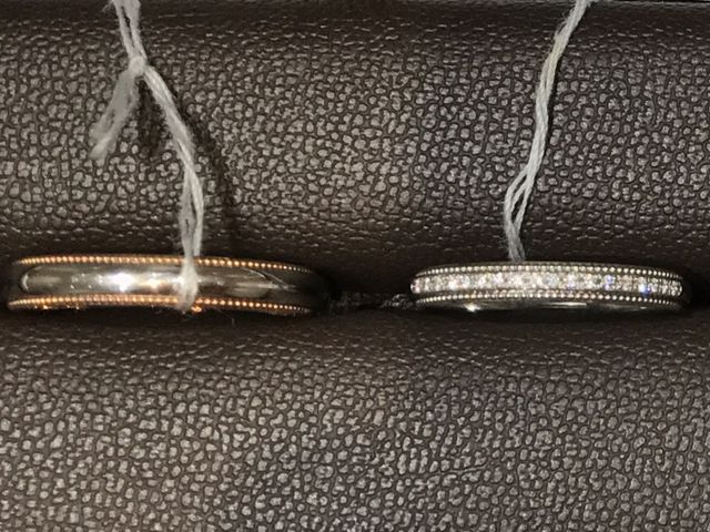 凝ったデザインが美しくキラキラした指輪でした。