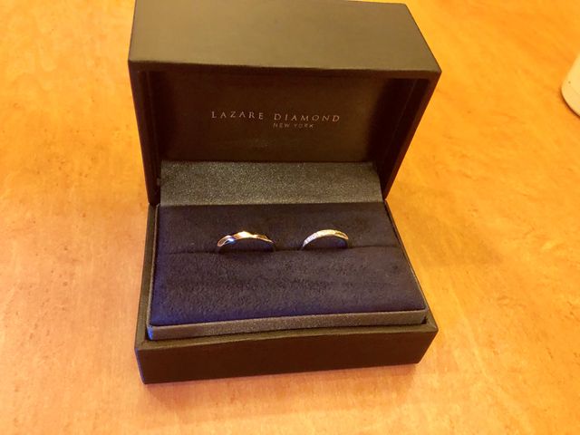 両家顔合わせの時に初めてつけました。