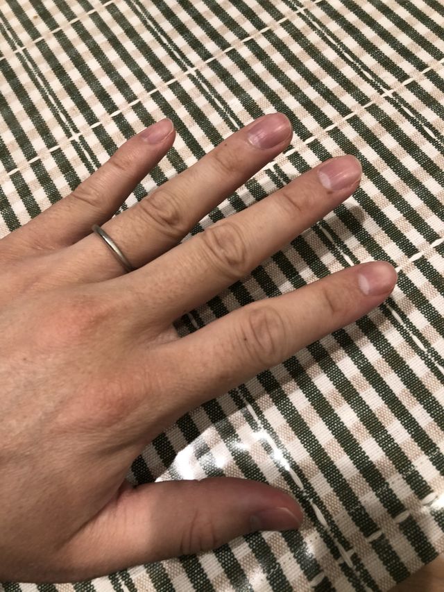 結婚指輪スターリーです。