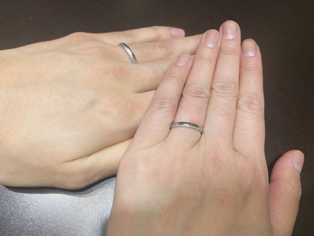 2人ともが気に入ったデザインです！