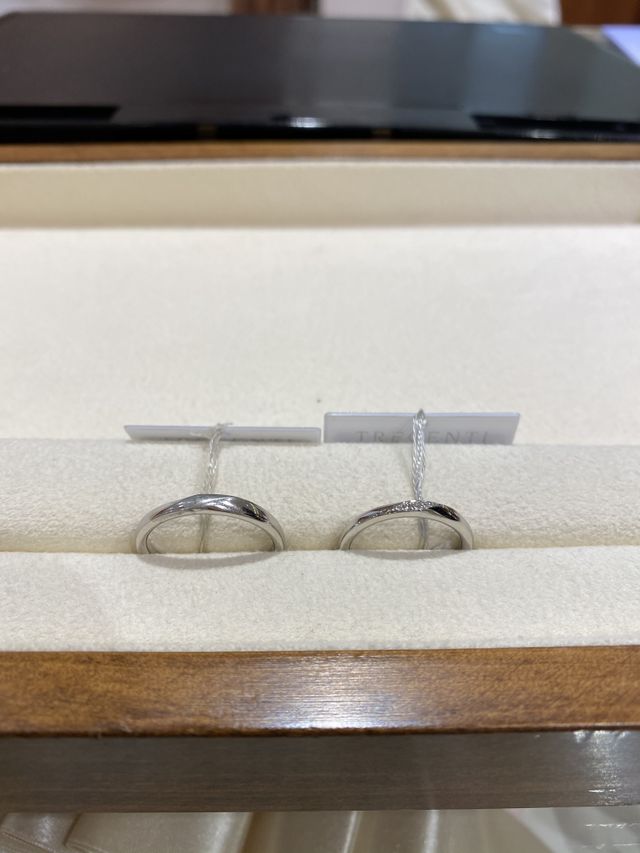 実際選んだ結婚指輪です。