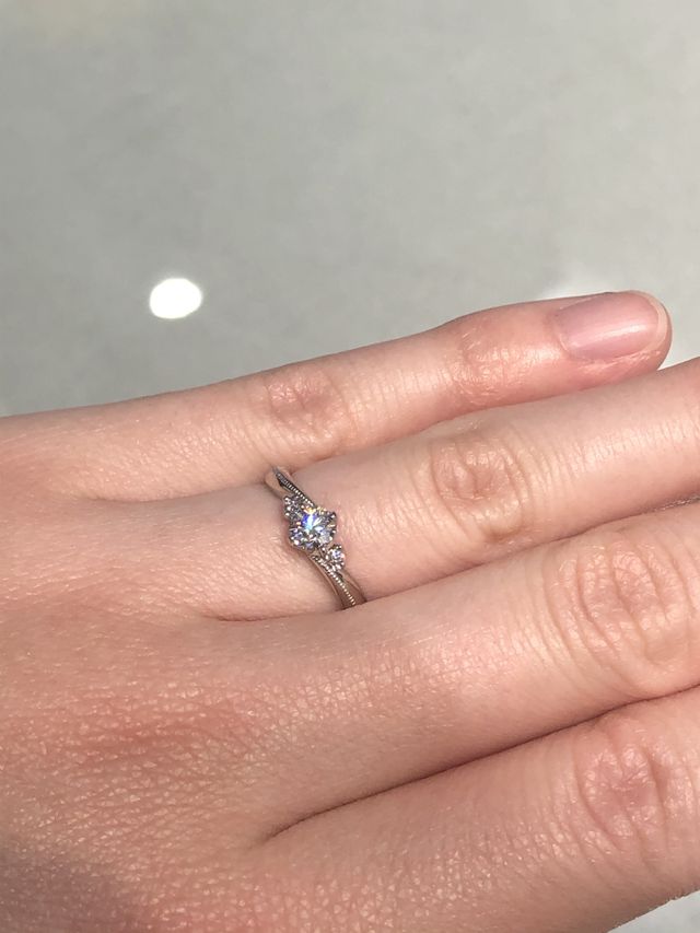 受け取り時撮影
0.303ct