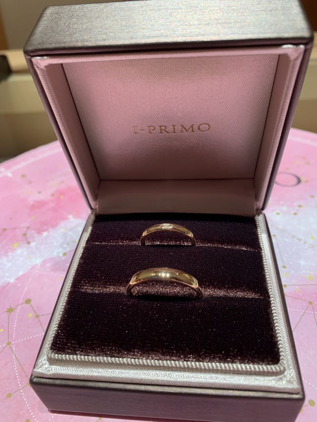 結婚指輪YG１８kを購入しました。6号と16号です。