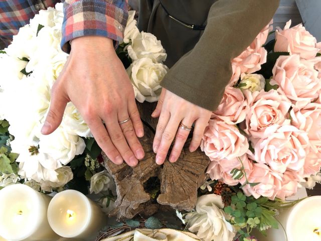 お互いの指輪を作り合いました。