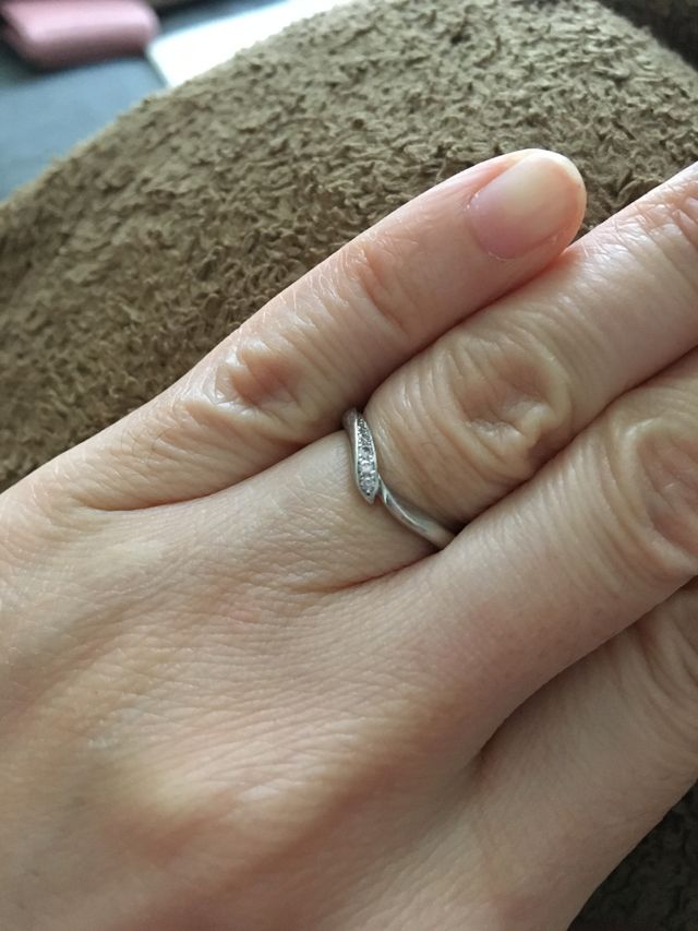 初桜という名前の指輪です