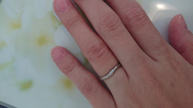 ダイヤのラインがとても綺麗です