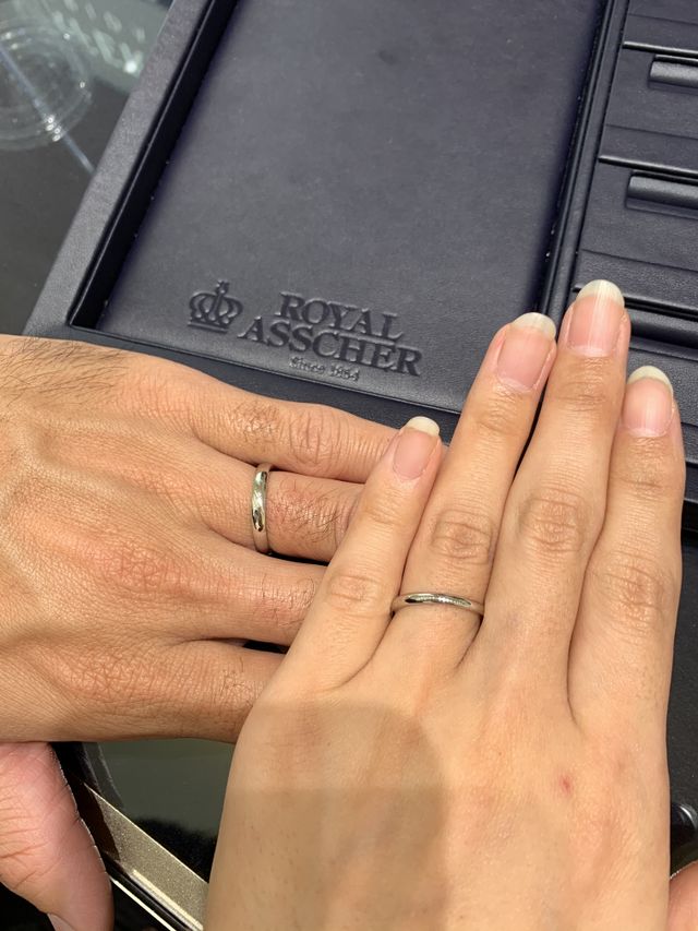 色んなブライダル専門店を見た中からつけ心地重視で選びました。