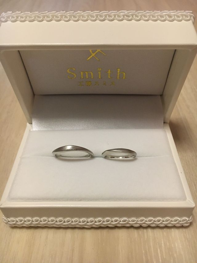 お互いの指輪をそれぞれ作成しました。