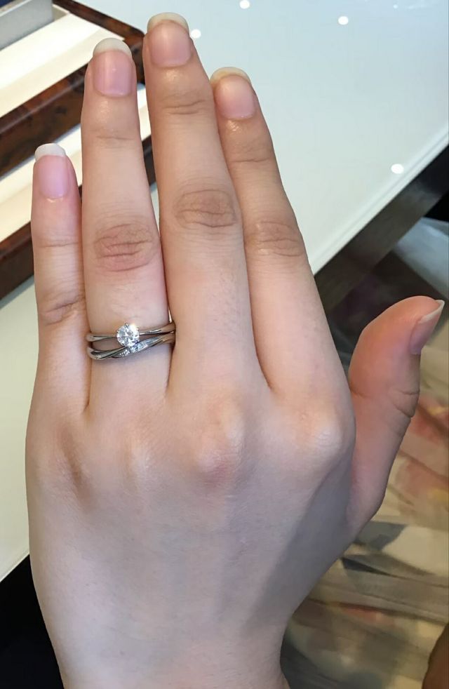 婚約指輪・結婚指輪のセット試着