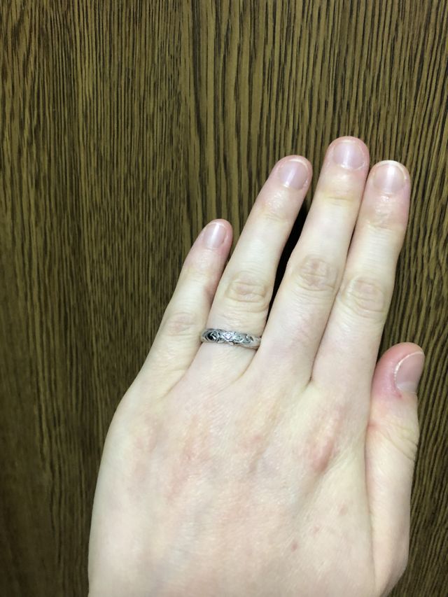 指輪着用したものです。（女性用）