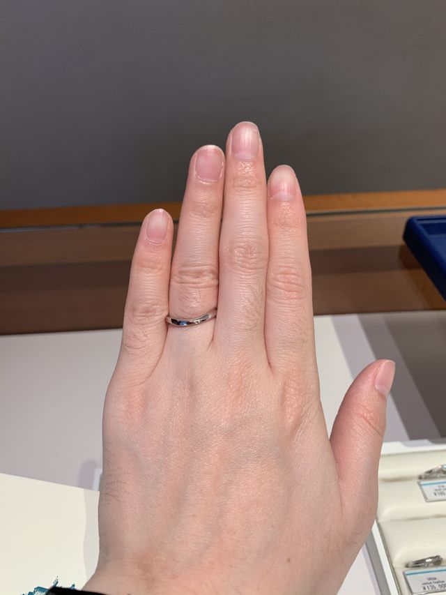 購入した指輪の写真