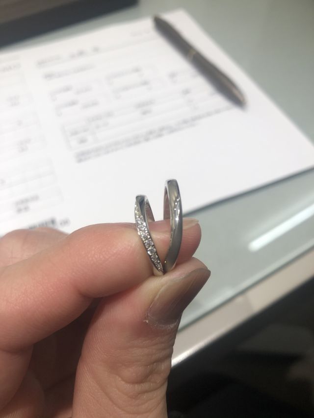 並べるとハートになります