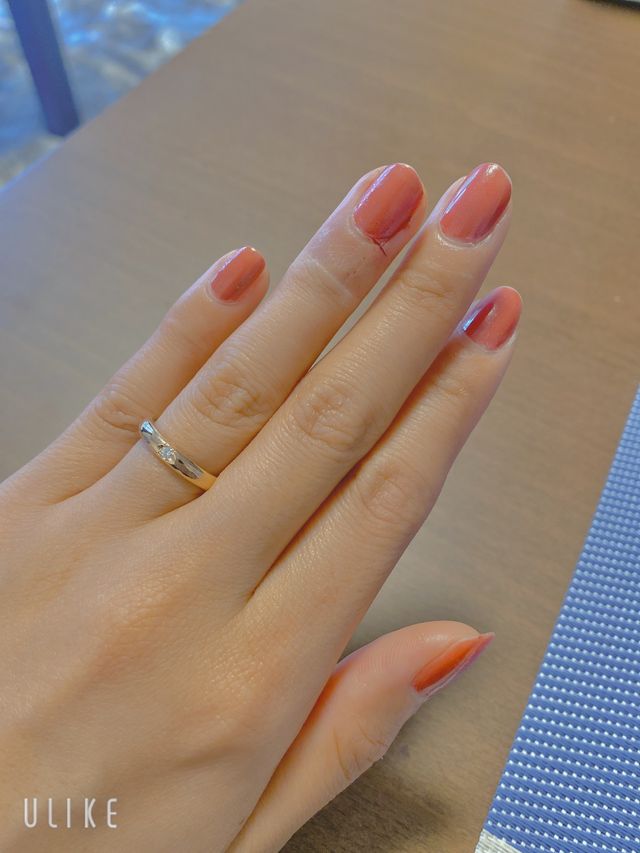 シルバーは似合ないので好きなピンクゴールドにしました。