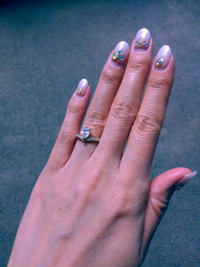  0.5カラットですがかな綺麗に見えます！