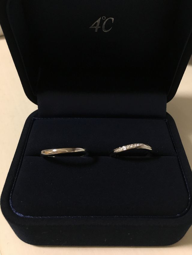 結婚指輪購入しました。
