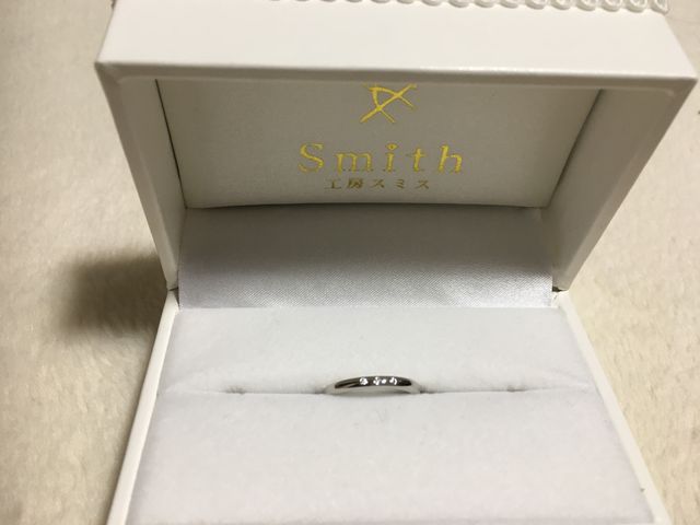 ワックス工法で作った指輪です。