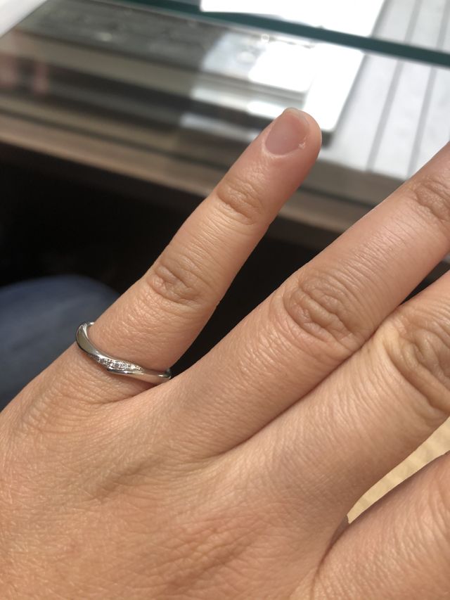 ダイヤの並びが綺麗です。