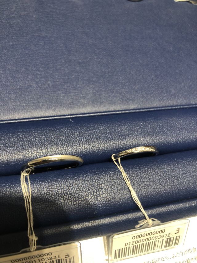 二人で選んだ指輪