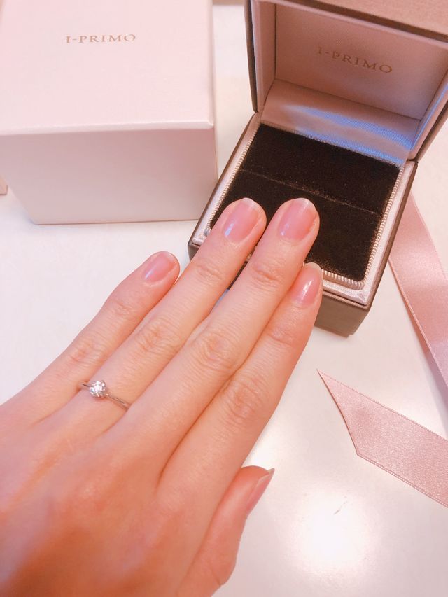 婚約指輪を今日受け取りました！ありがとうございました！
