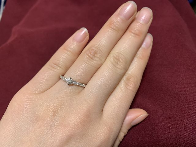 ハーフエタニティがすごく素敵でした！