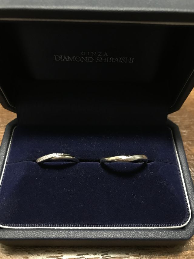 結婚指輪の写真です。
