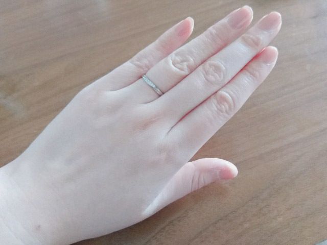 指輪着用時