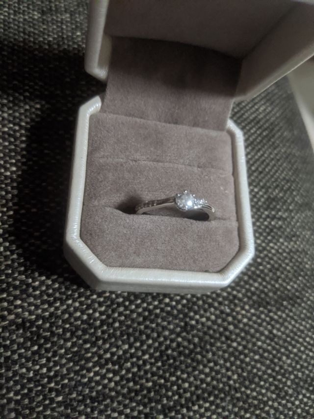 付けると左側にはミニダイヤが流れるように付いてます。