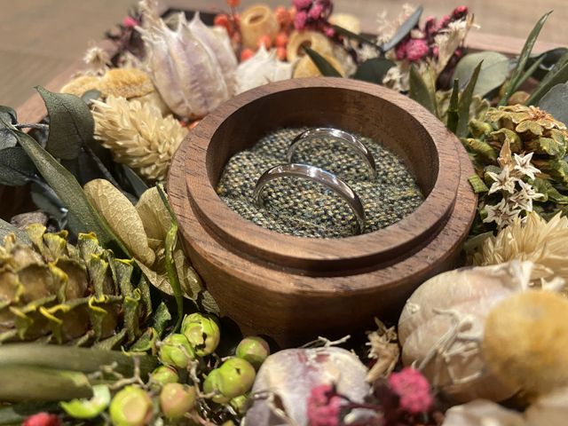 夫婦揃って初めての指輪作りで、とてもいい思い出になりました。