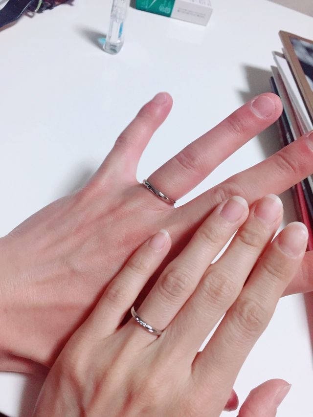 ペアで購入し着用