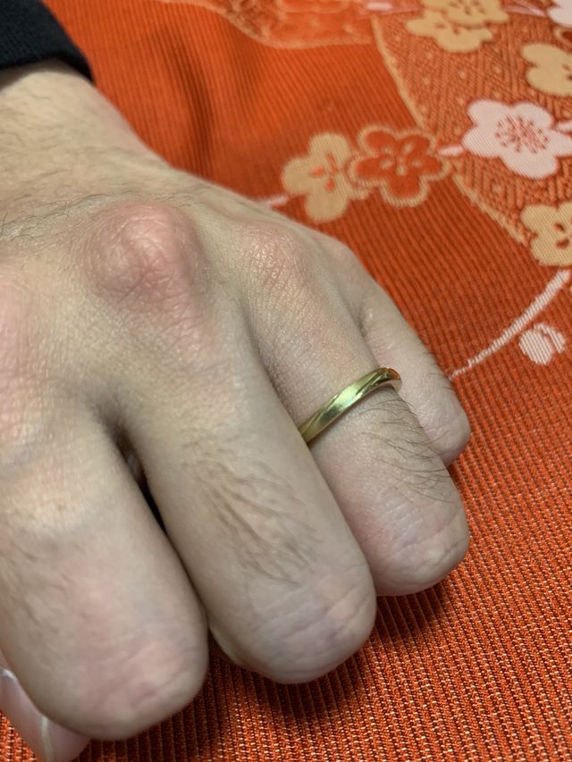 K18のグリーンゴールドです。アウロアでトップの方です。