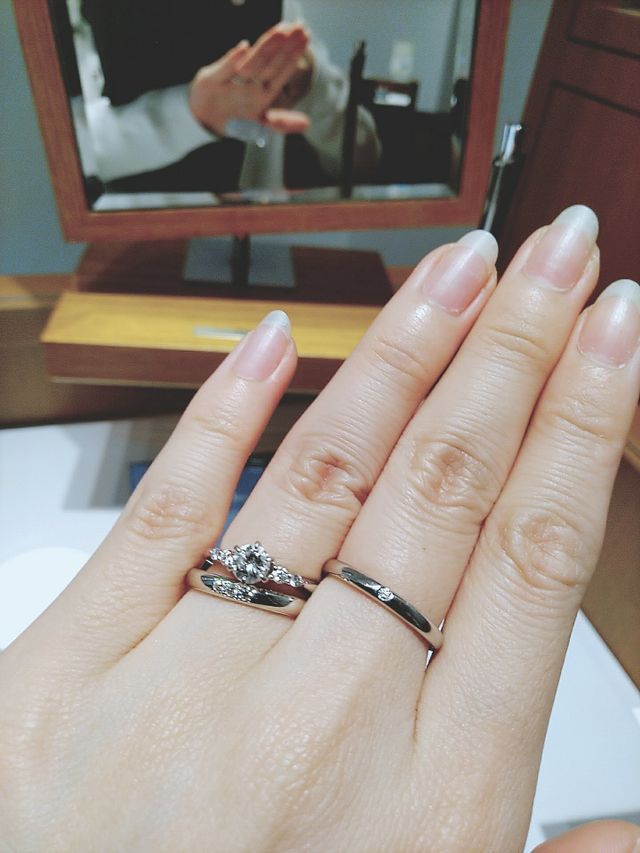 ダイヤの入ったデザイン