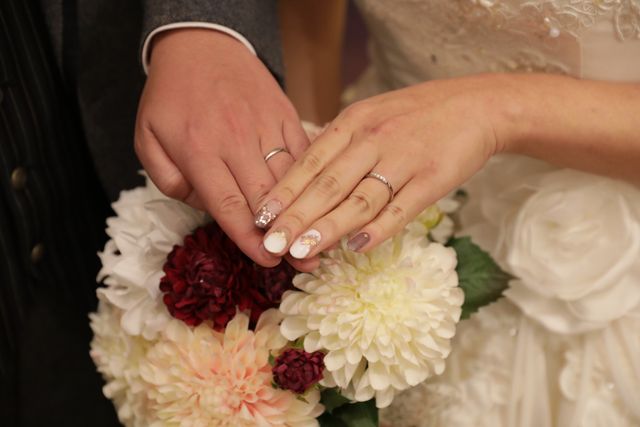 結婚式での写真です。