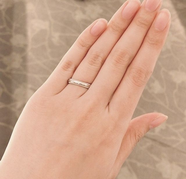 ティファニーのプラチナリング