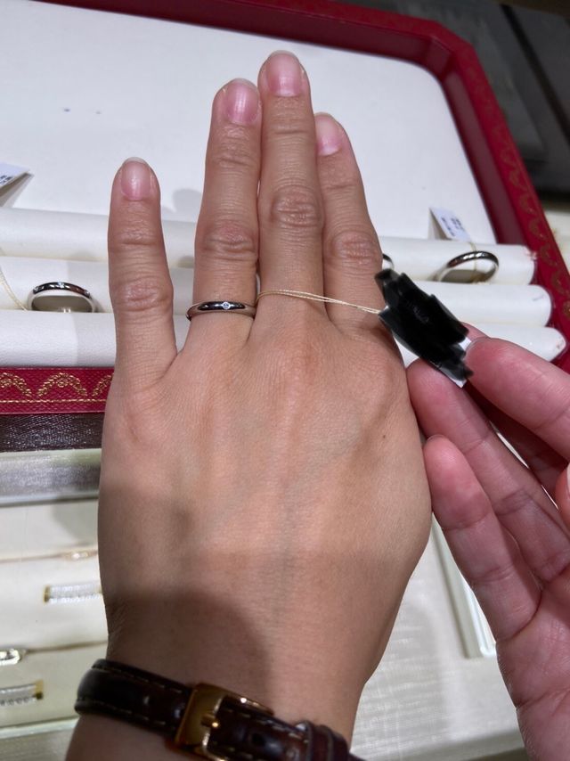 1895ウェデングリングを試着しました。