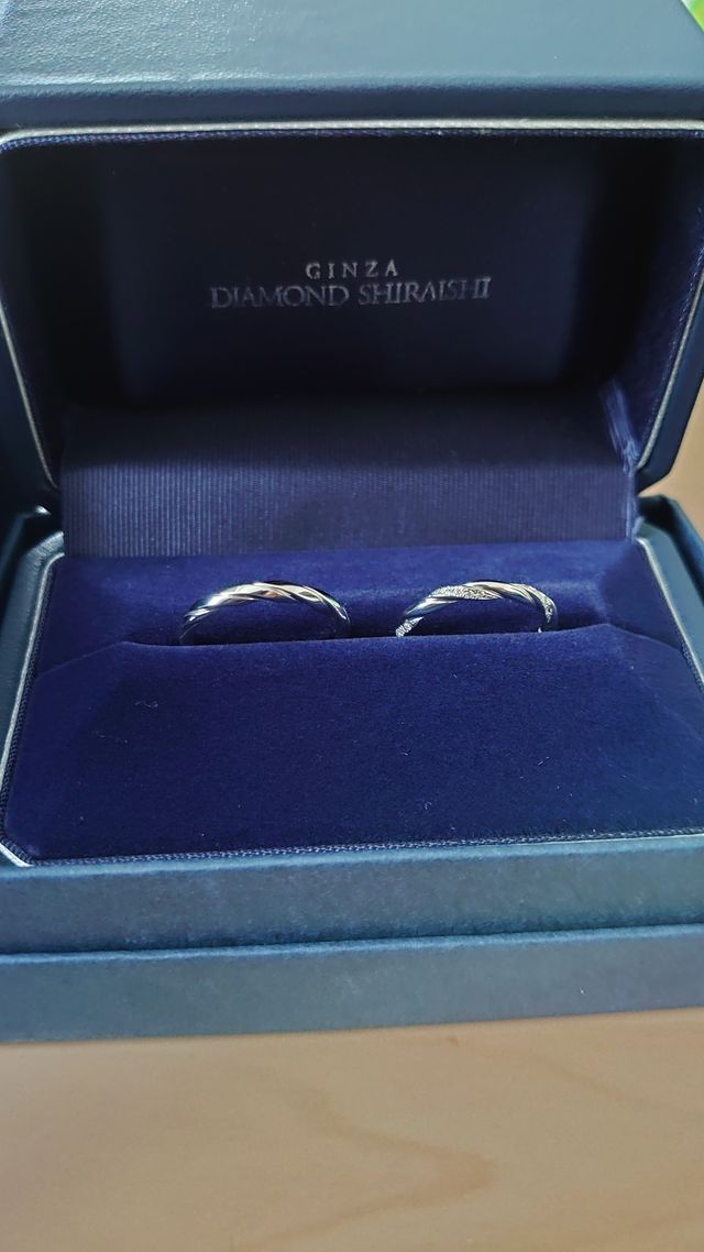 ダイヤが綺麗に入っている。